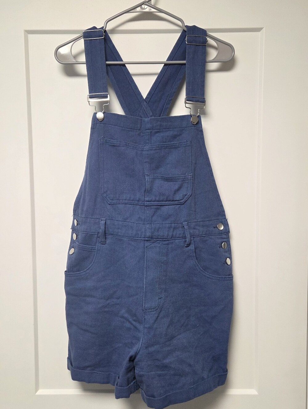 ANRABESS Overalls for Women Denim Shorts Overalls Casual Loose Fit Amazon Size M